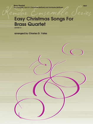 Book cover for Easy Christmas Songs For Brass Quartet