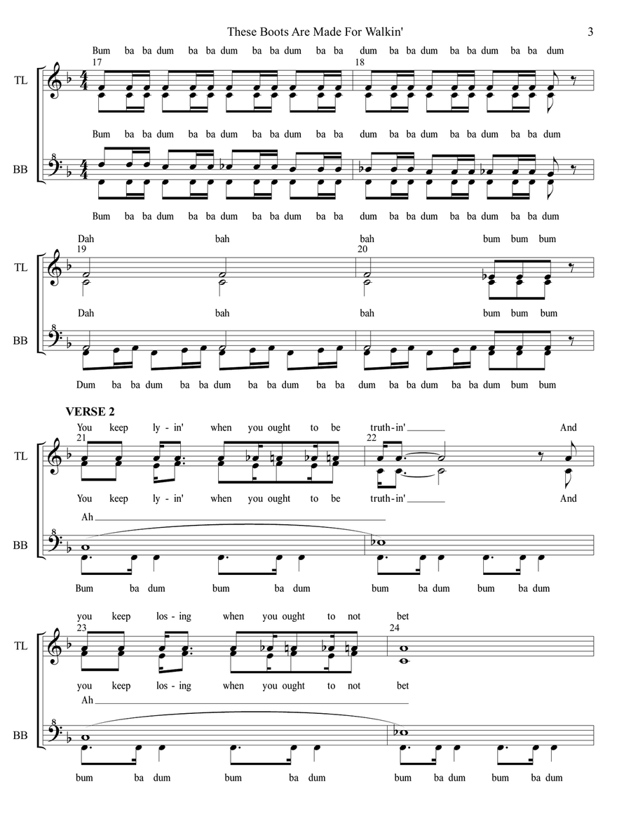 These Boots Are Made For Walkin' SSAA scores gallery preview page 3