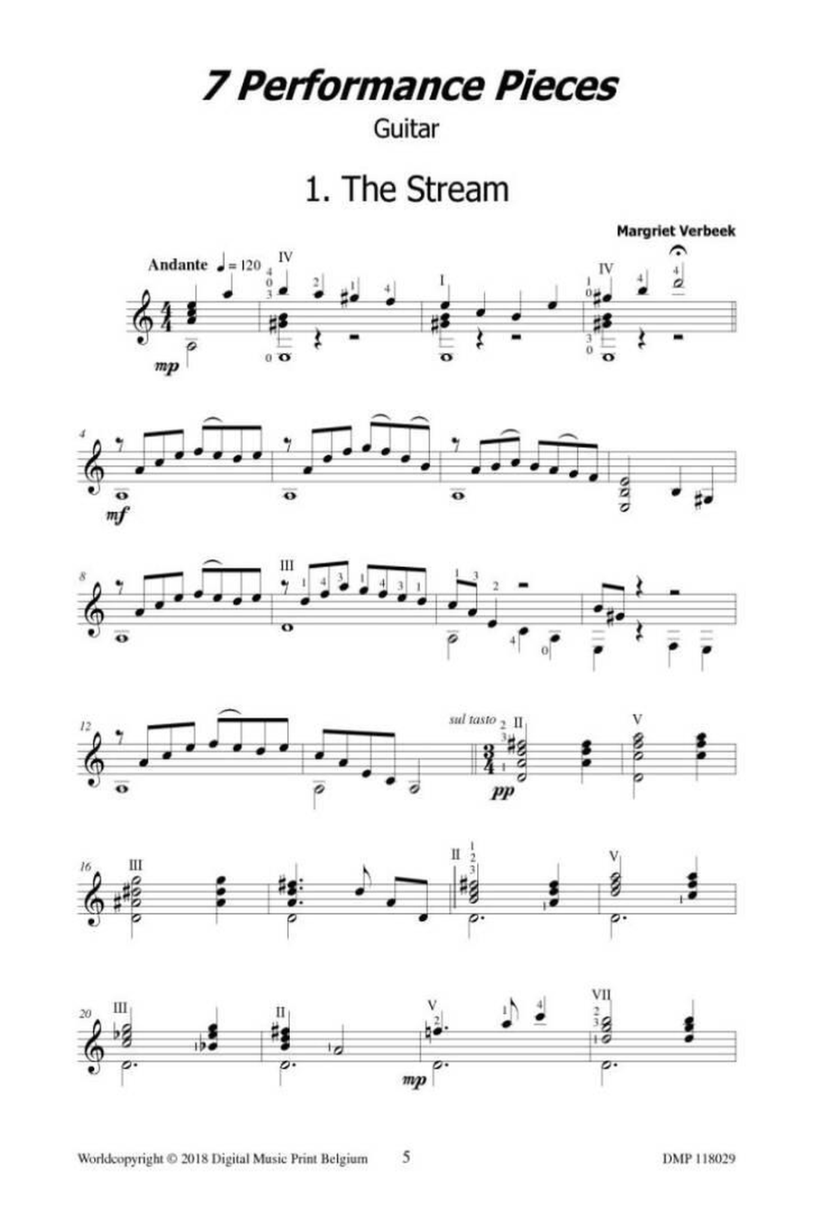 7 Performance Pieces Classical Guitar scores gallery preview page 2