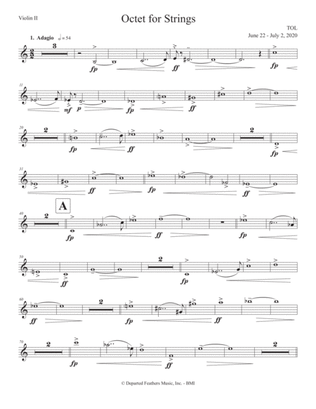 Octet for Strings (2020) violin II part
