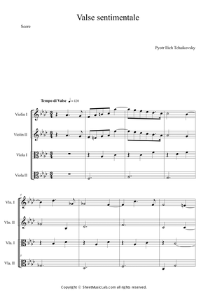 Book cover for Valse sentimentale Op.51, No.6