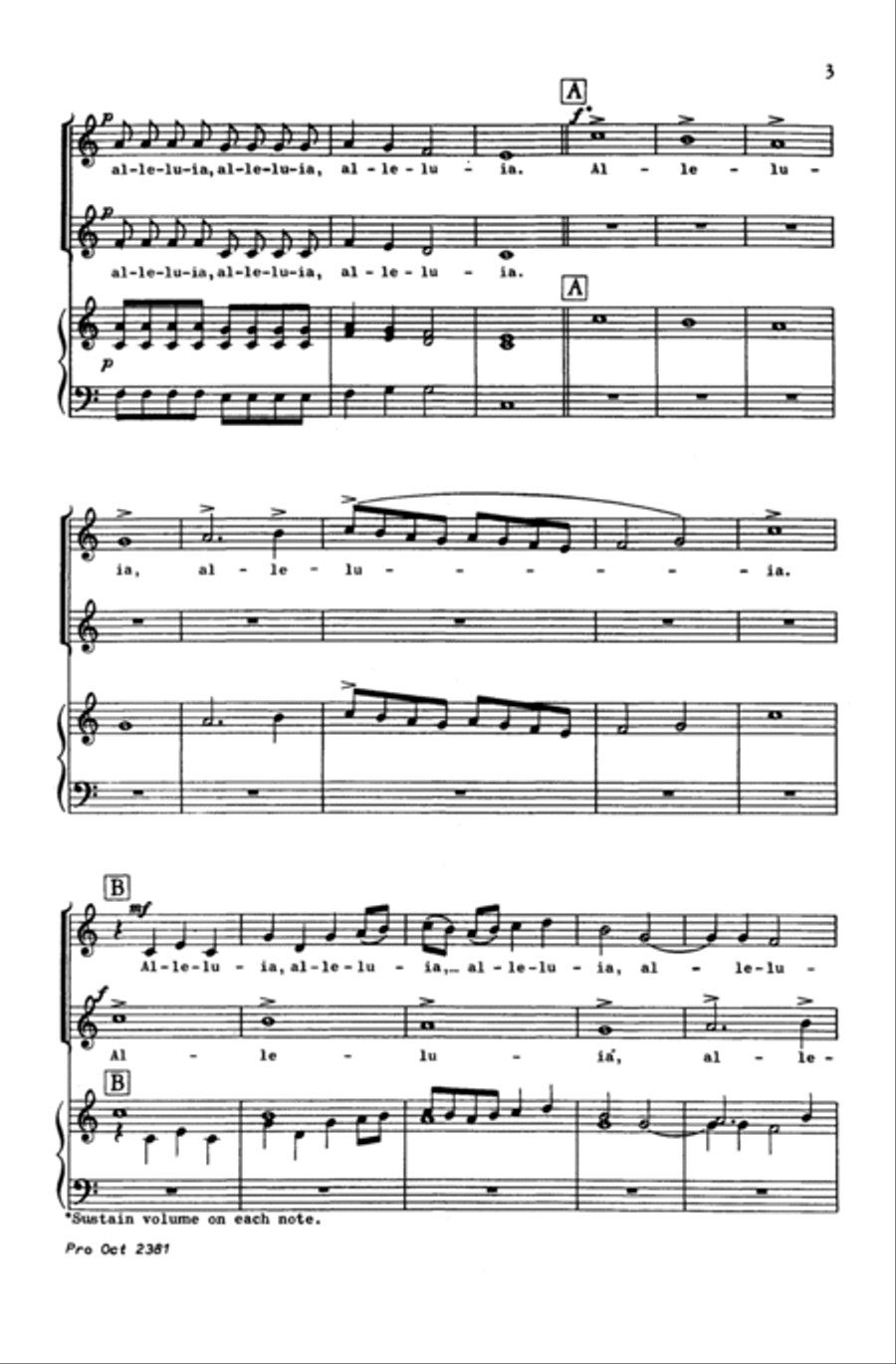 Alleluia 2-Part scores gallery preview page 3