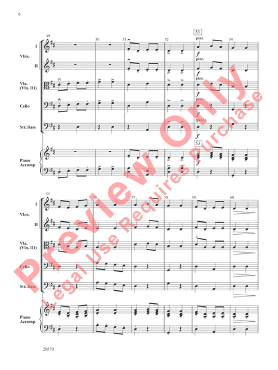 Sword Dance String Orchestra scores gallery preview page 7