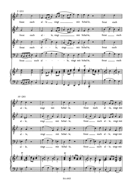Freut euch alle, BWV 207a/9
