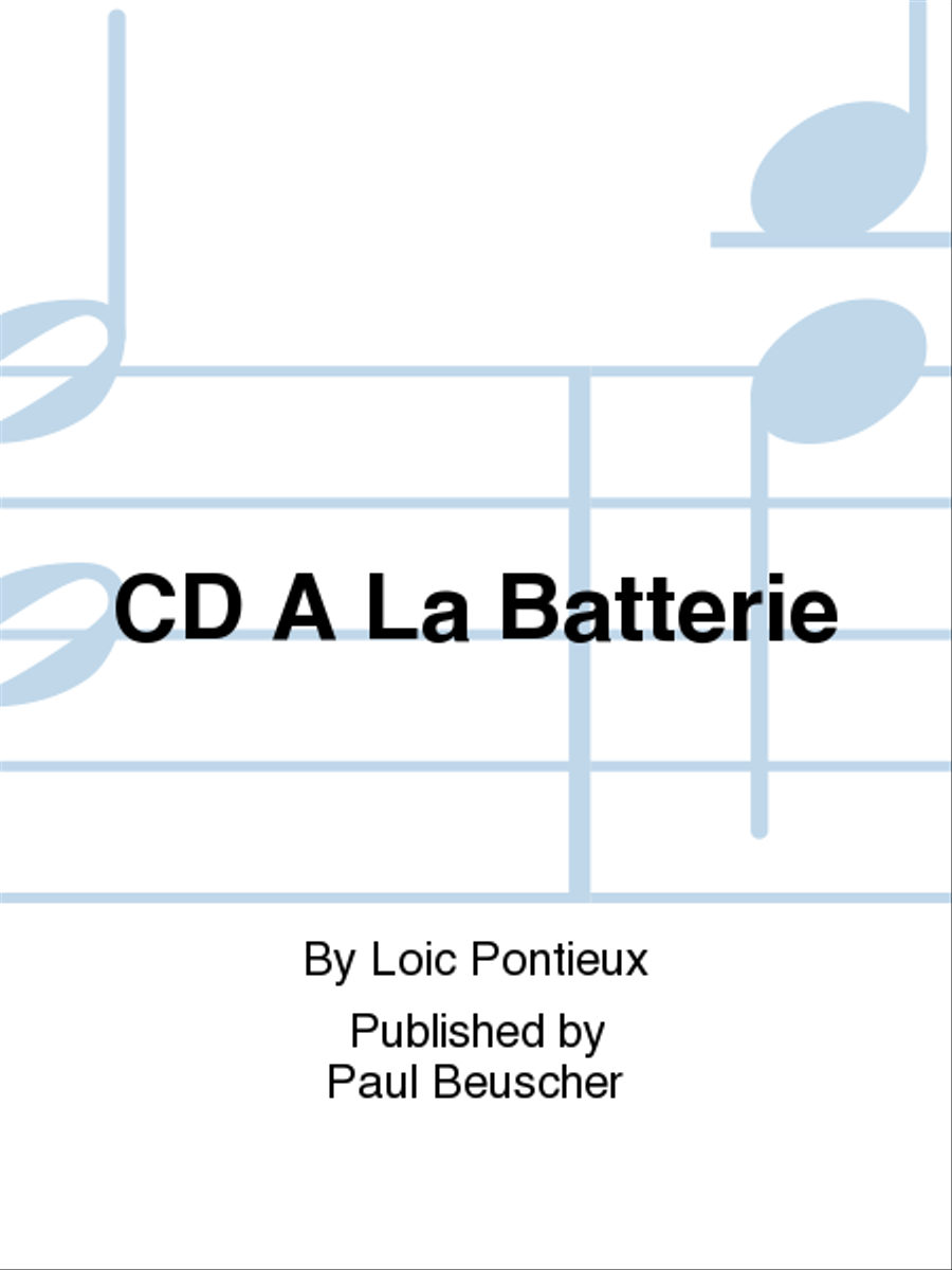 CD A La Batterie CD scores gallery preview page 1