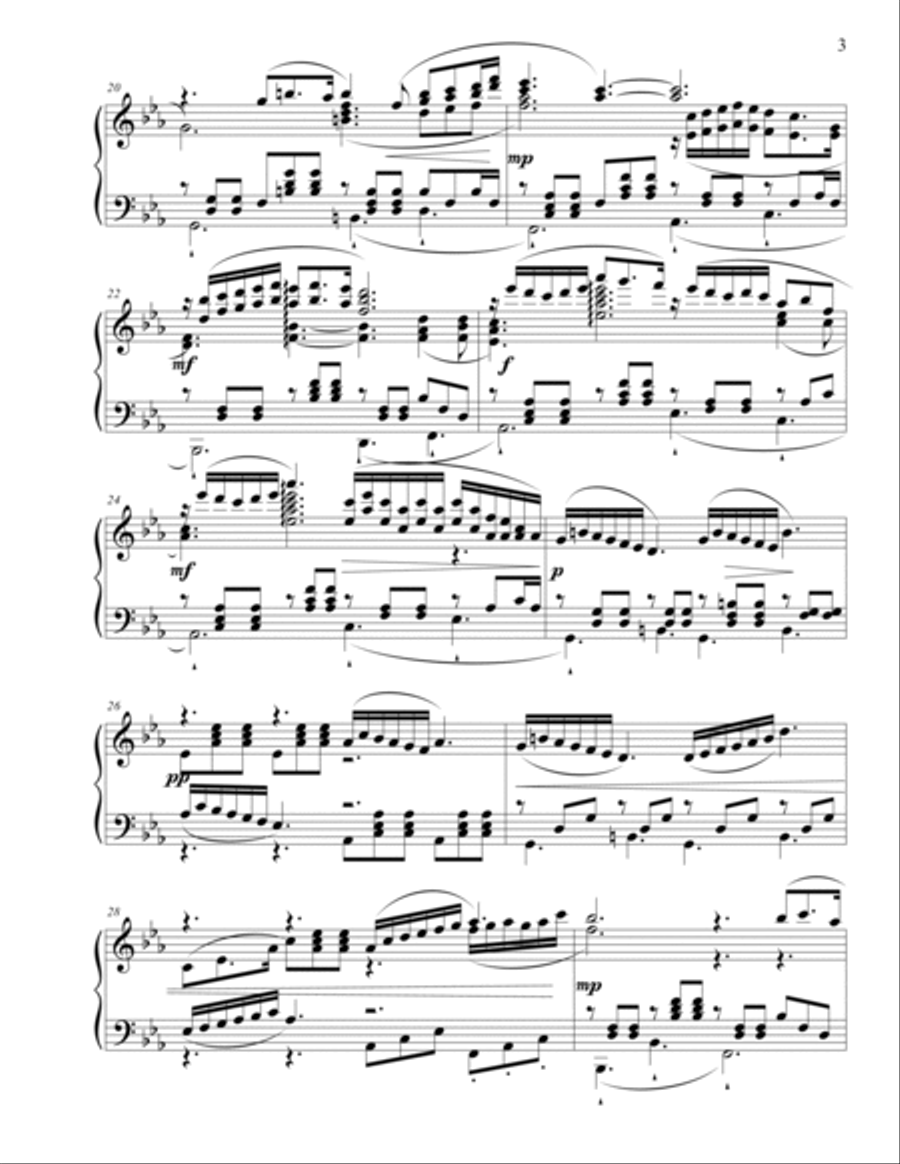 Love comes and goes Piano Solo scores gallery preview page 3