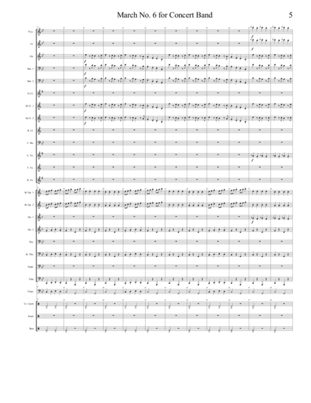 March No. 6 for Concert Band image number null