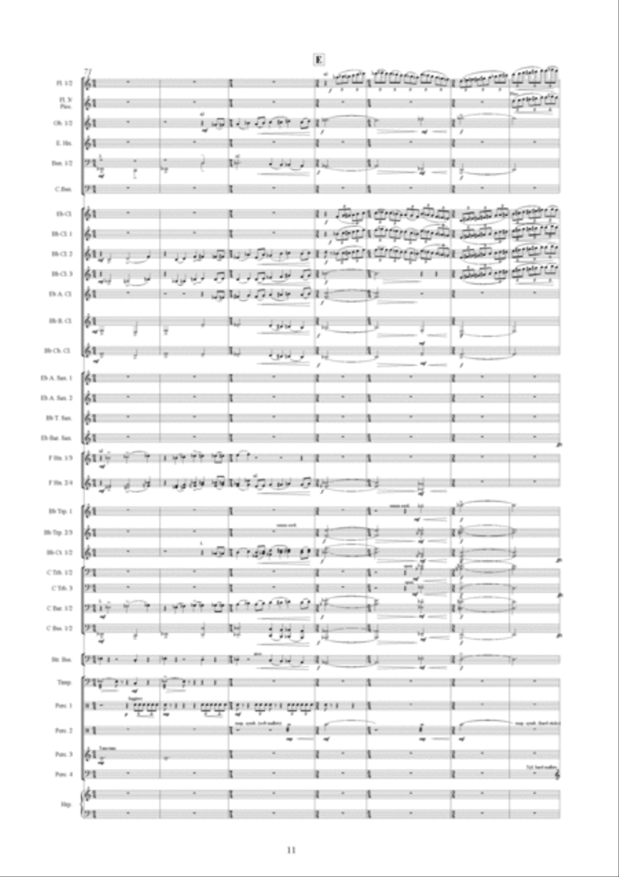 Symphonic Variations Concert Band scores gallery preview page 12