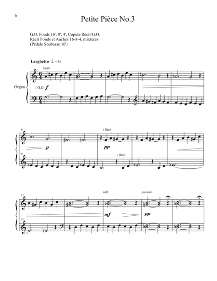 5 Petites Pièces 5 Petites Pièces Organ scores gallery preview page 5