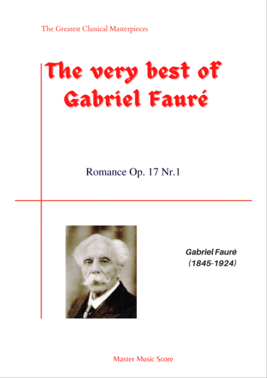 Faure-Romance Op. 17 Nr.1 Piano Solo scores gallery preview page 1
