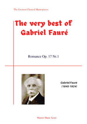 Book cover for Faure-Romance Op. 17 Nr.1