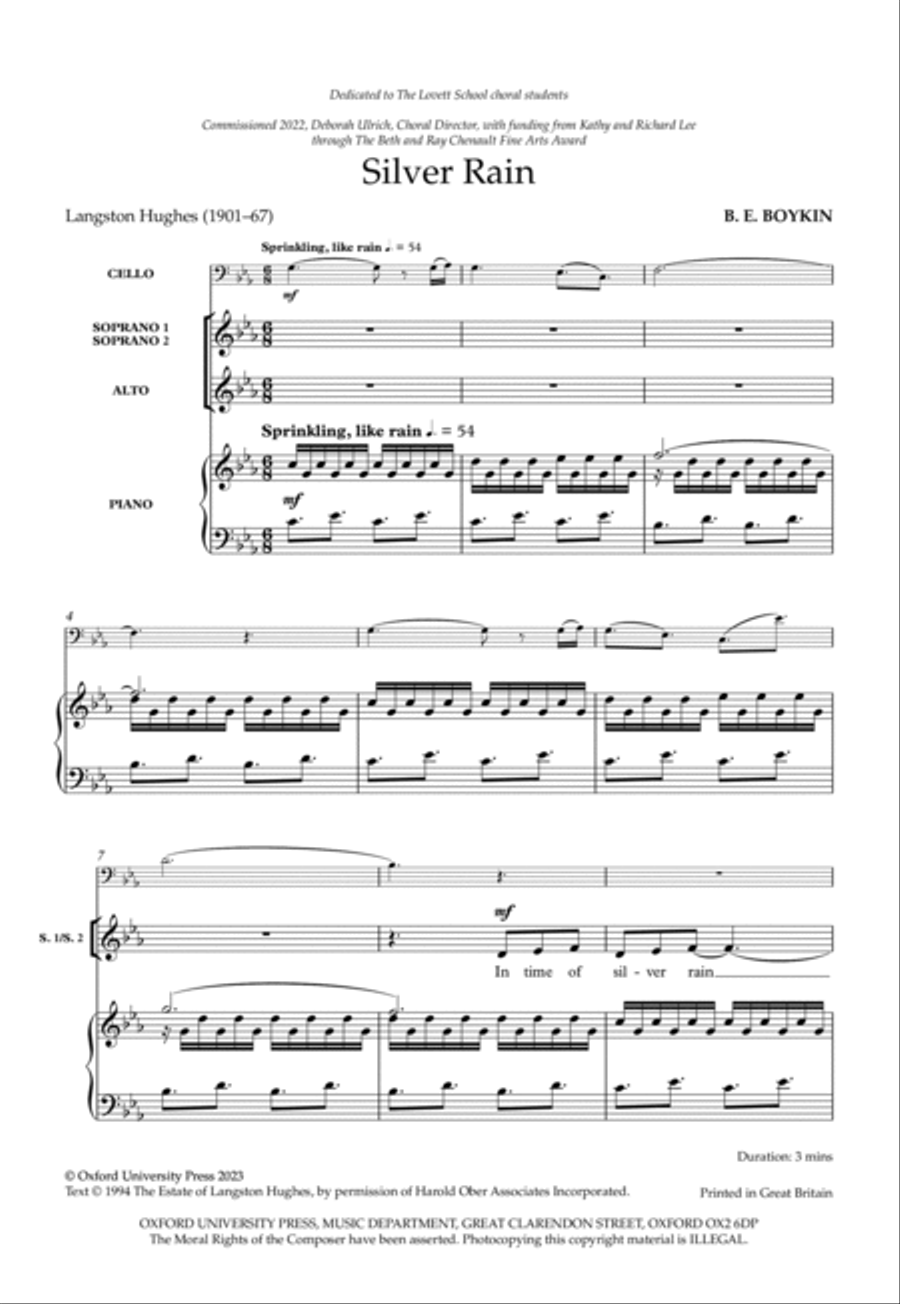Silver Rain SSA scores gallery preview page 2