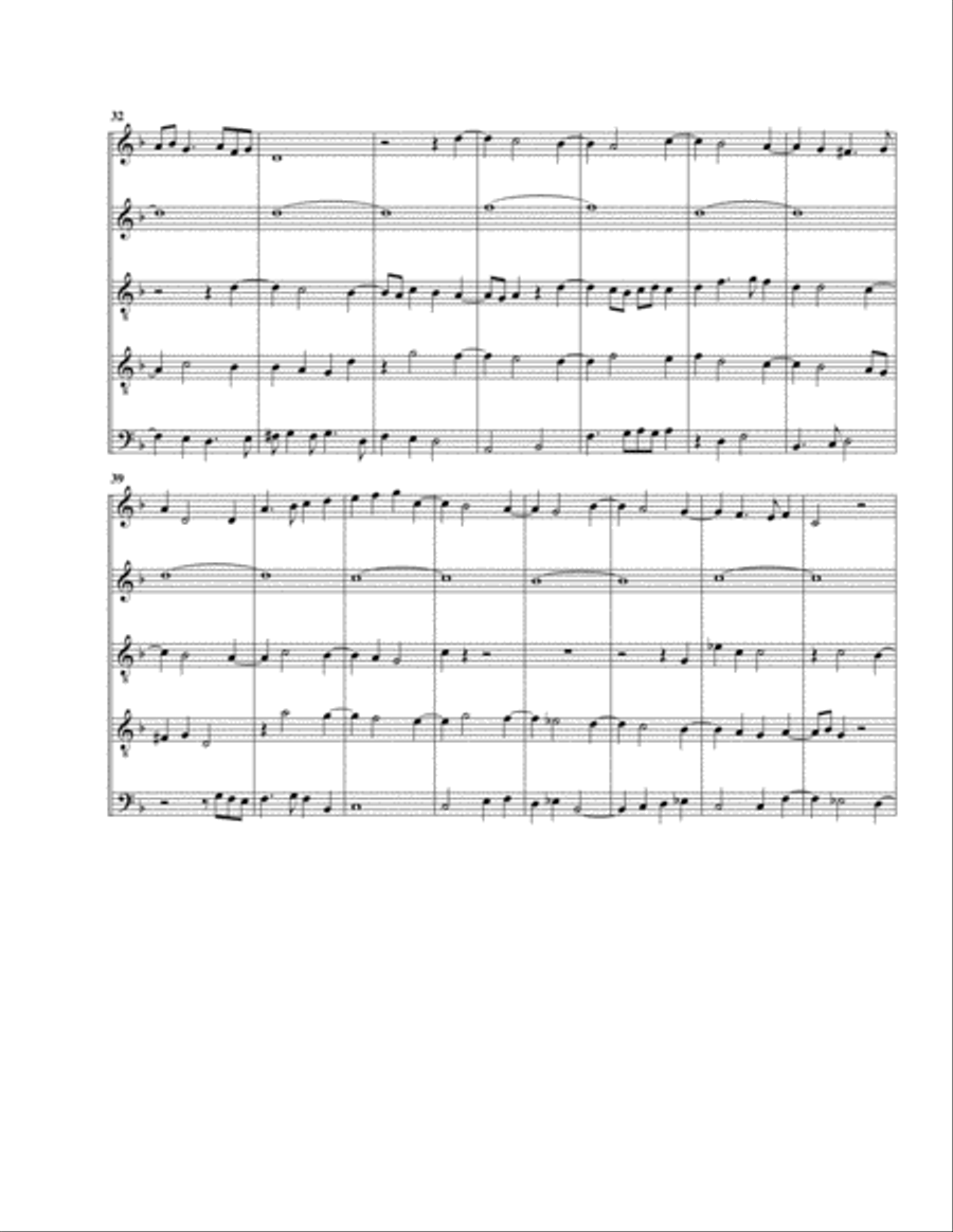 In Nomine no.2 a5 (arrangement for 5 recorders) Recorder scores gallery preview page 4