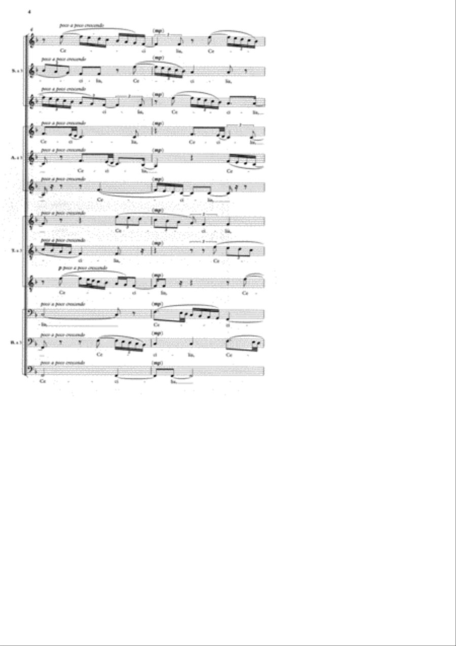 Cecilia Virgo Cecilia Virgo 4-Part scores gallery preview page 2