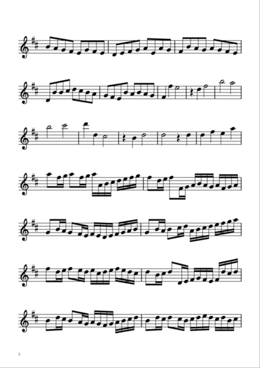 Canon in D Easy Flute Solo Flute Solo scores gallery preview page 2