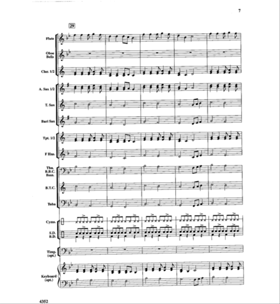 Hometown Hoedown Concert Band scores gallery preview page 8