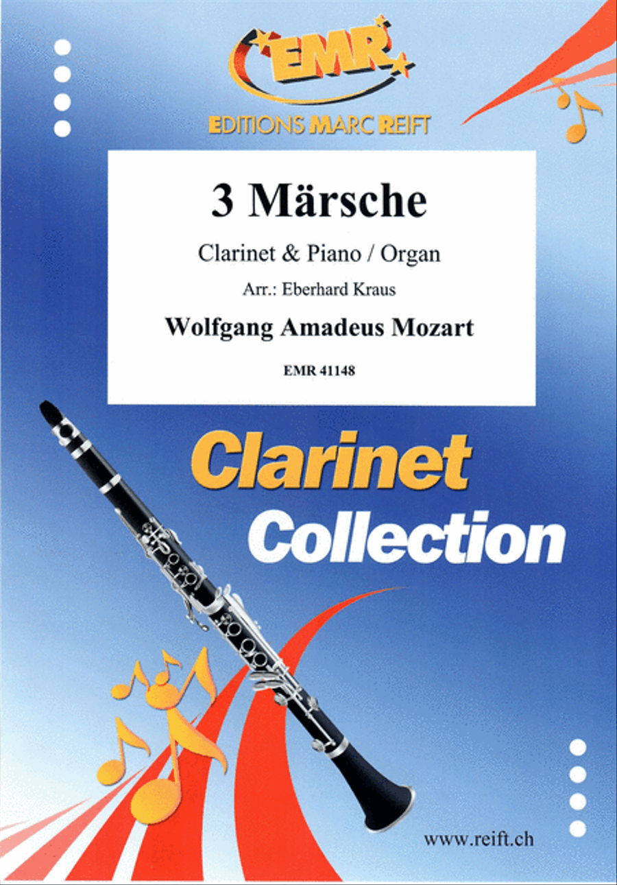 3 Marsche 3 Marsche Clarinet Solo scores gallery preview page 1
