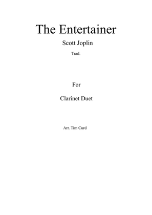 Book cover for The Entertainer. Clarinet Duet
