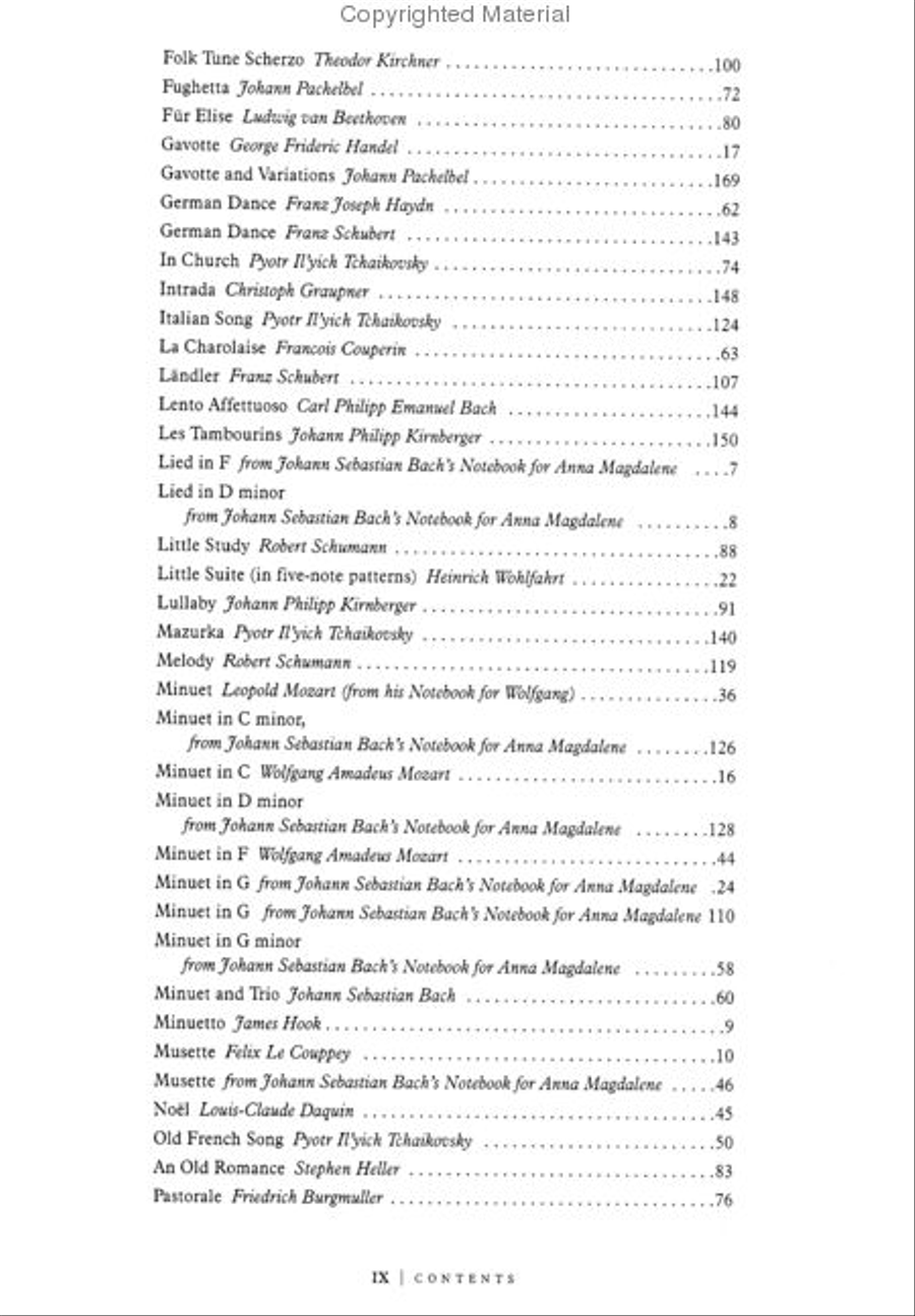 100 Piano Classics to Grow On Piano Method scores gallery preview page 3