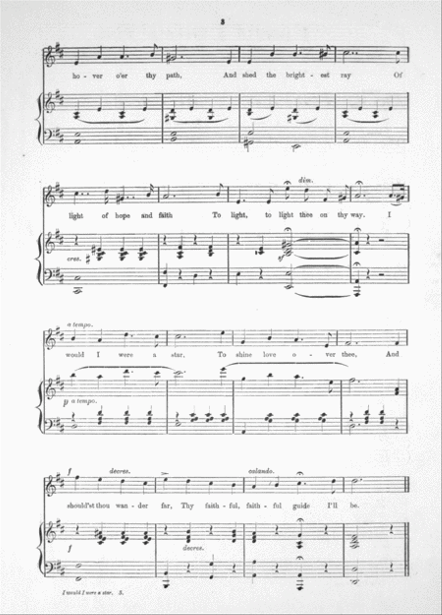 I Would I Were a Star 4-Part scores gallery preview page 3