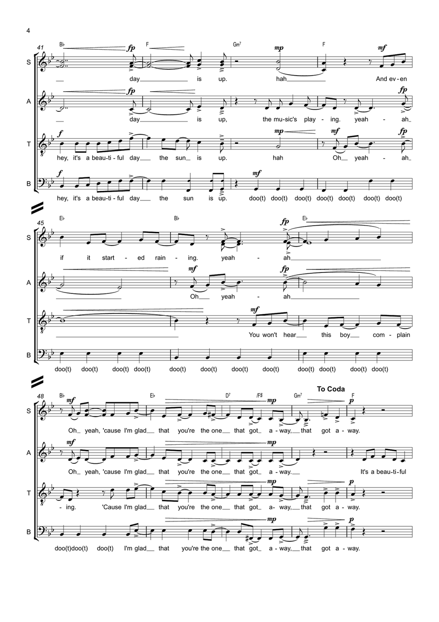 It's A Beautiful Day Divisi scores gallery preview page 4