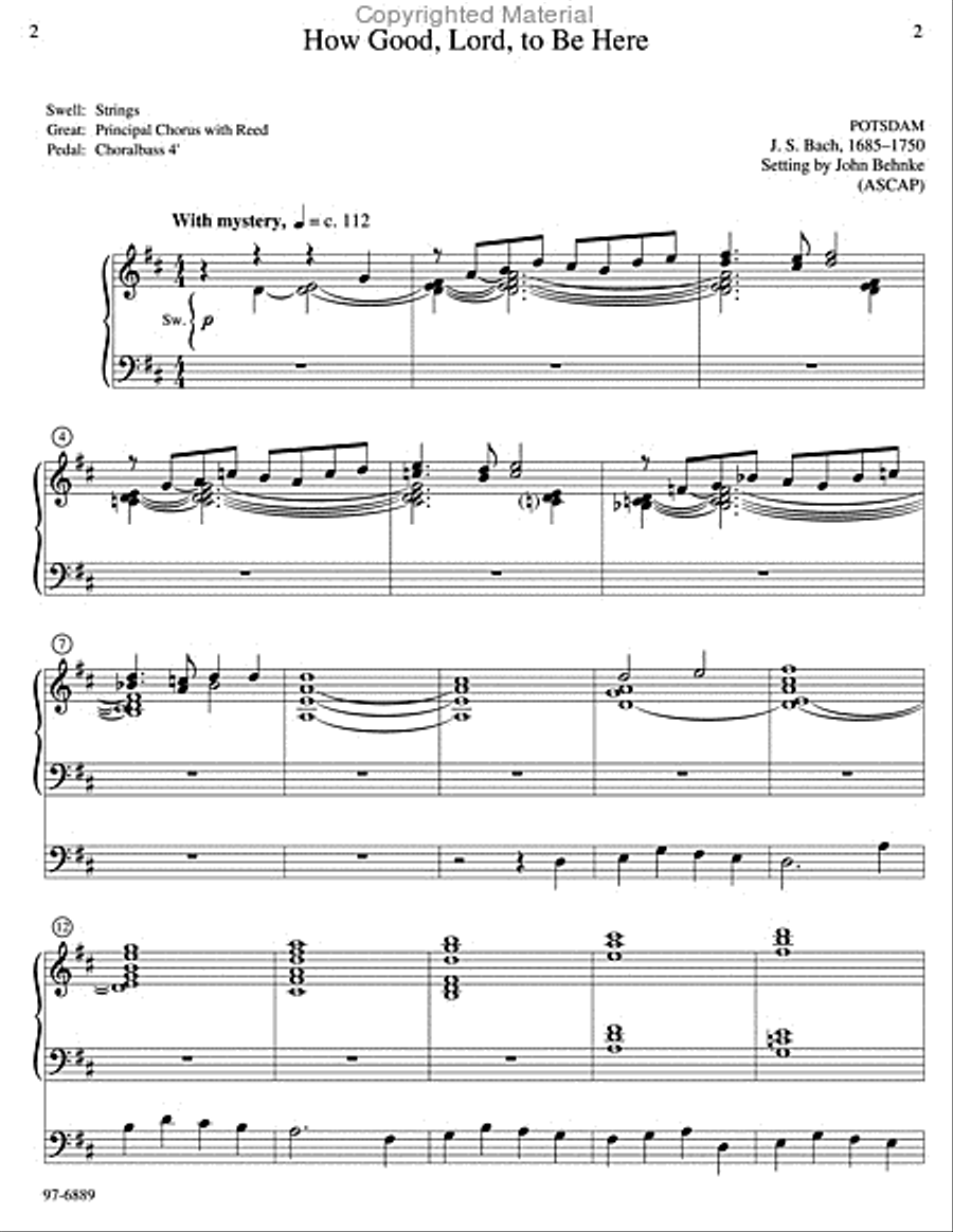 Five Preludes of Praise, Set 2 Organ scores gallery preview page 3