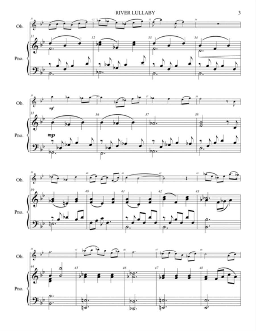 River Lullaby Piano scores gallery preview page 4