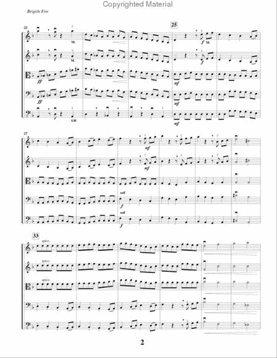 Brigid's Fire String Orchestra scores gallery preview page 3