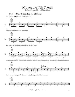 Moveable 7th Chords & 12 Bar Blues