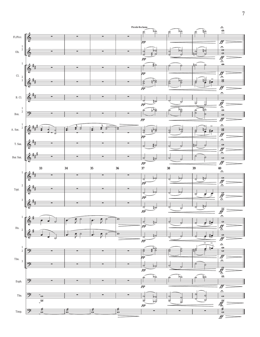 Goin' Home For Band (also called Going Home) Concert Band scores gallery preview page 5