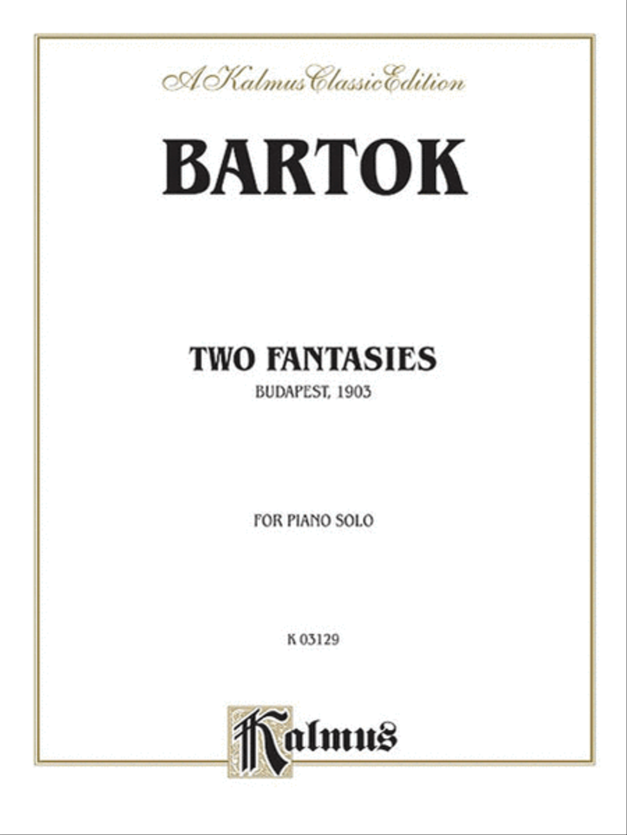 Two Fantasies (Gmunden 1903) Small Ensemble scores gallery preview page 1