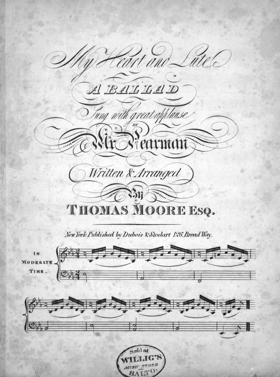 My Heart and Lute. A Ballad