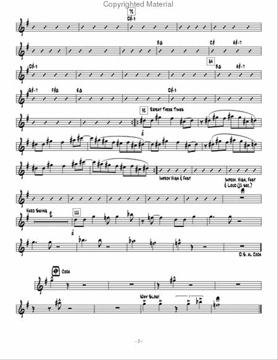 Espionage 1 Jazz Ensemble scores gallery preview page 23