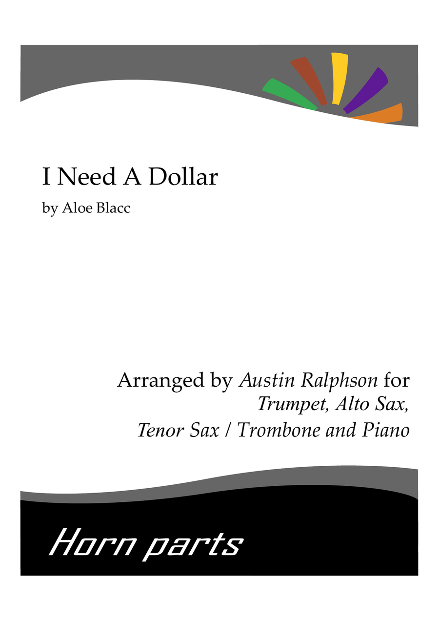 I Need A Dollar Small Ensemble scores gallery preview page 1