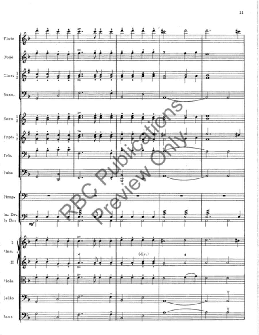 Psalm And Air Psalm And Air Full Orchestra scores gallery preview page 12