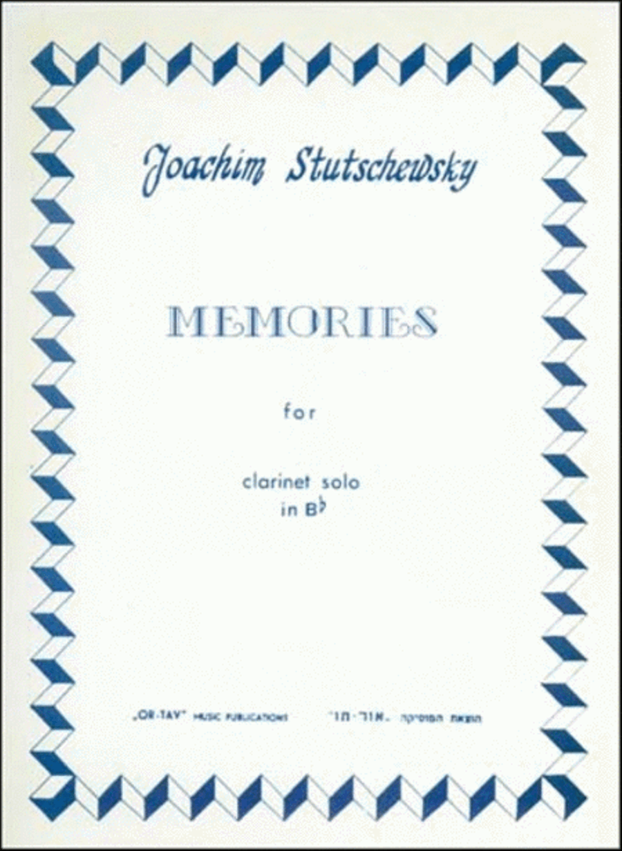 Memories Clarinet Solo scores gallery preview page 1