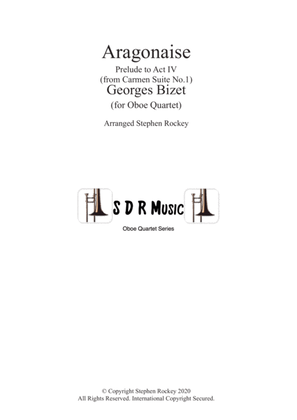 Book cover for Aragonaise from Carmen for Oboe Quartet