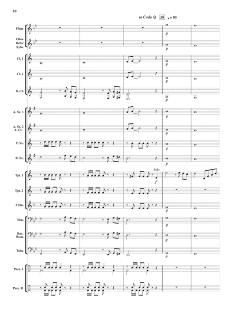 El Toro Rojo Grande Concert Band scores gallery preview page 9