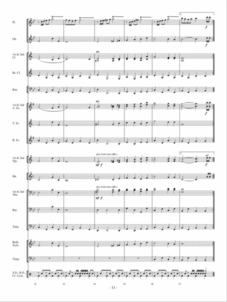 Three Ring Circus Concert Band scores gallery preview page 10