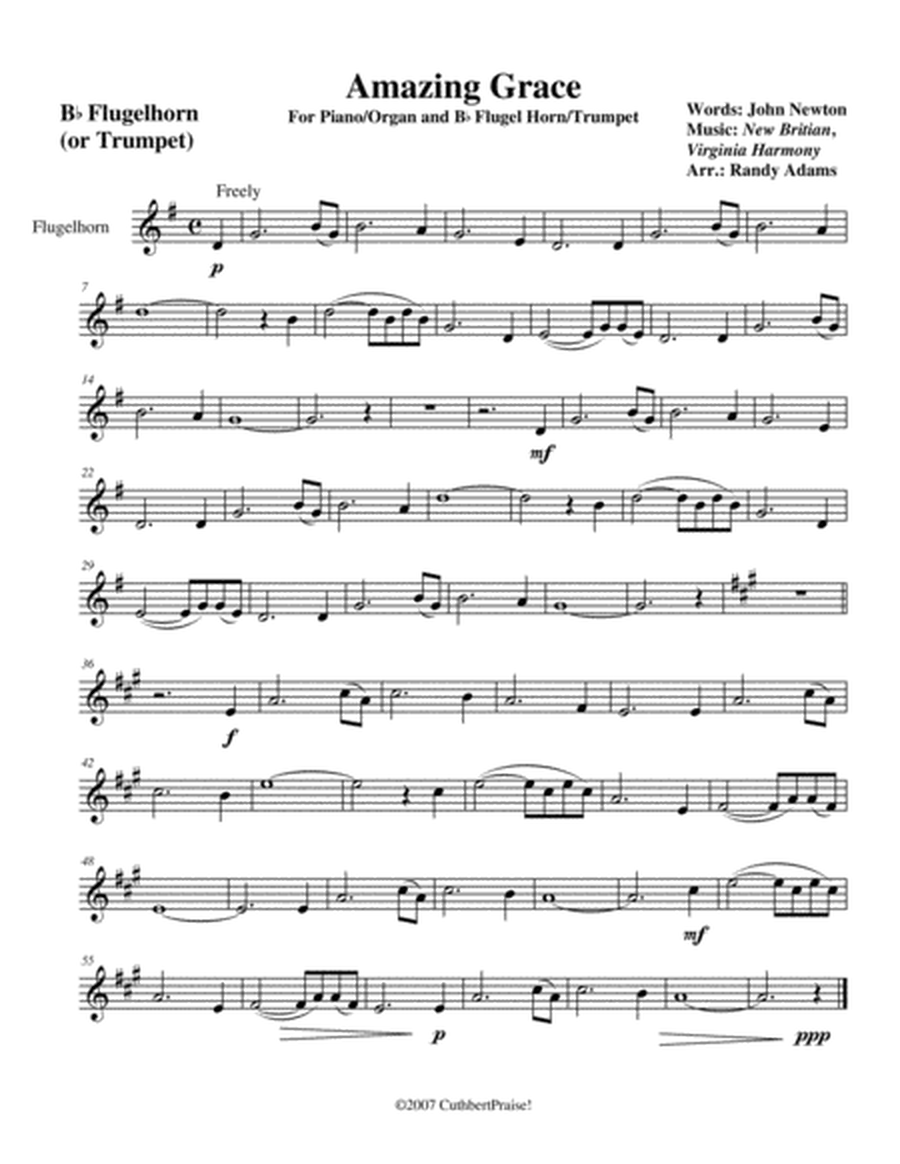 Amazing Grace for Solo Instrument and Piano or Organ image number null