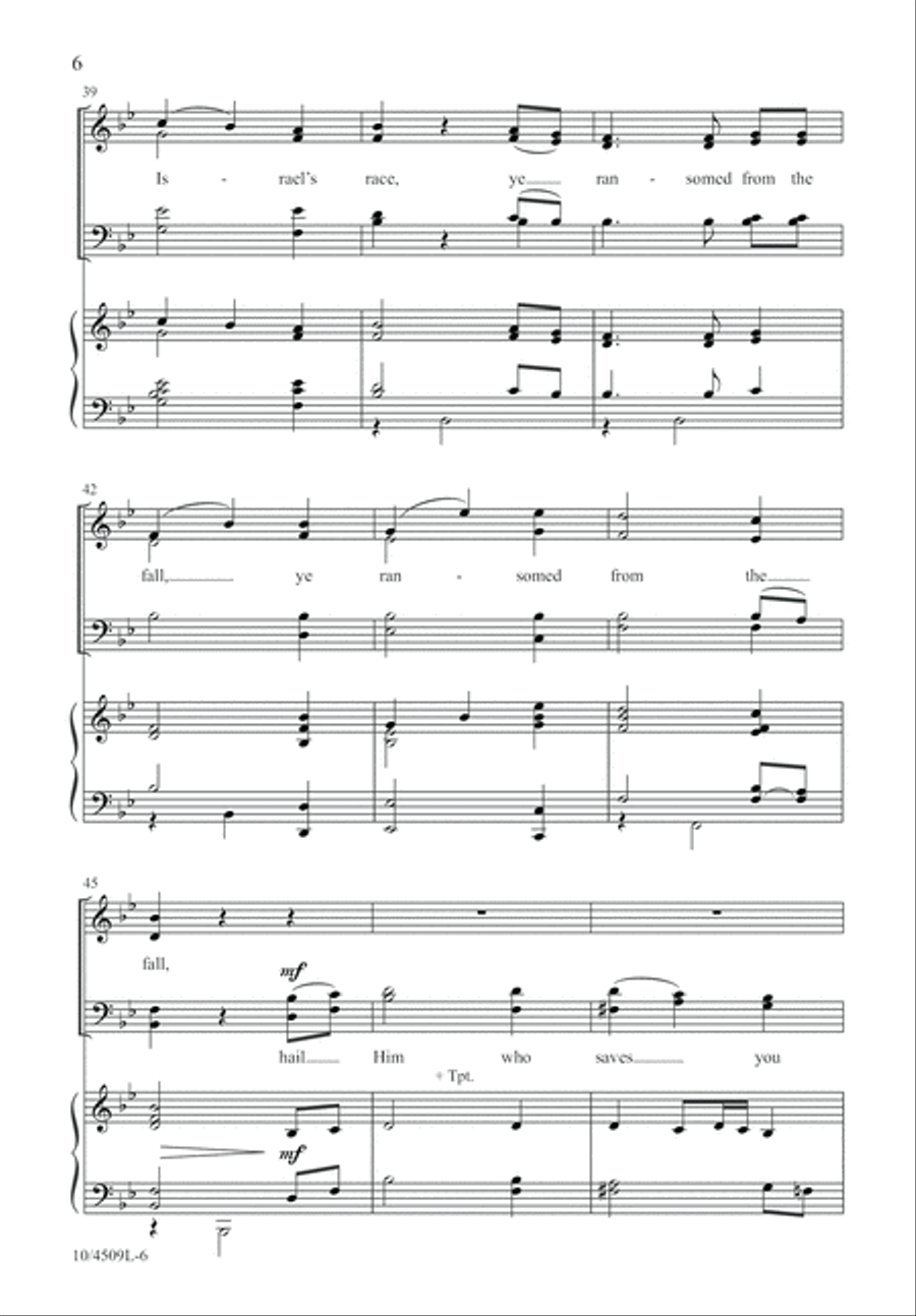 Crown Him Lord of All! 4-Part scores gallery preview page 7