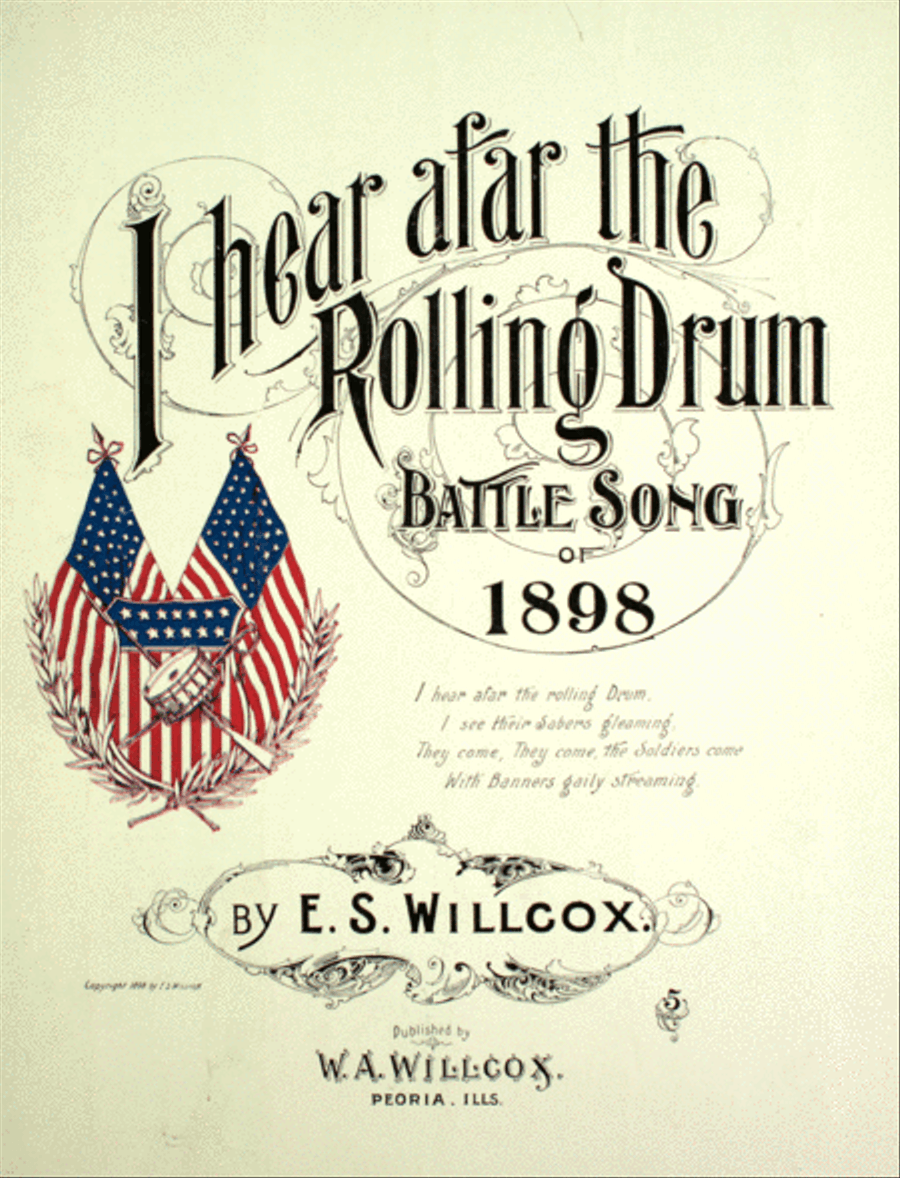 I Hear Afar the Rolling Drum. Battle Song of 1898 Voice scores gallery preview page 1