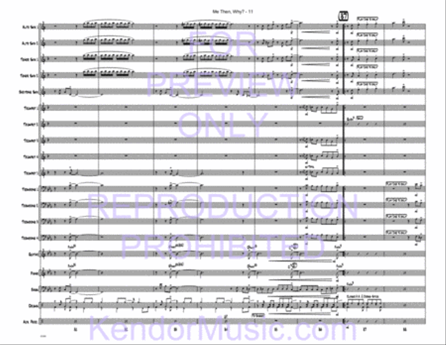 Me Then, Why? Jazz Ensemble scores gallery preview page 42