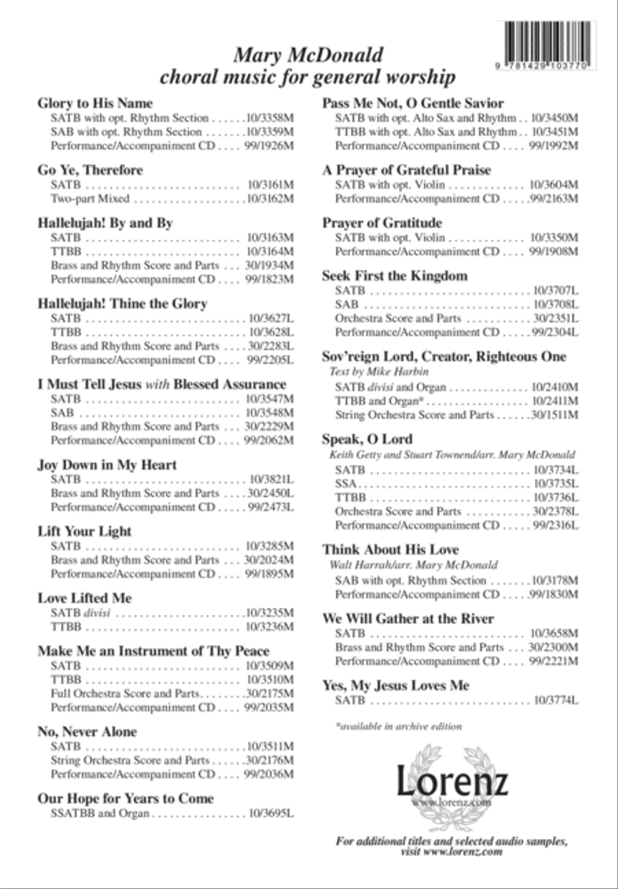 Yes, My Jesus Loves Me 4-Part scores gallery preview page 13