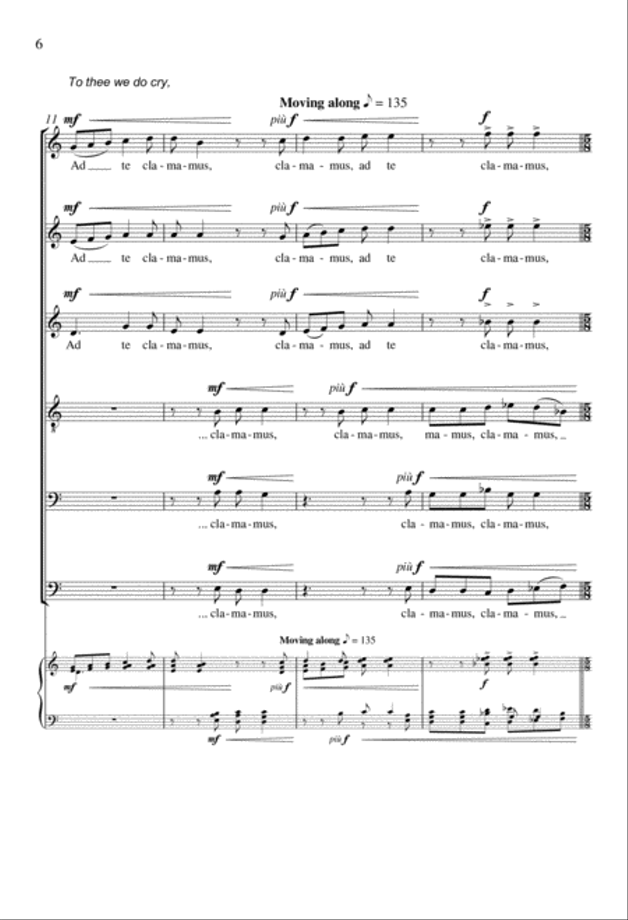 Salve Regina A Cappella scores gallery preview page 6