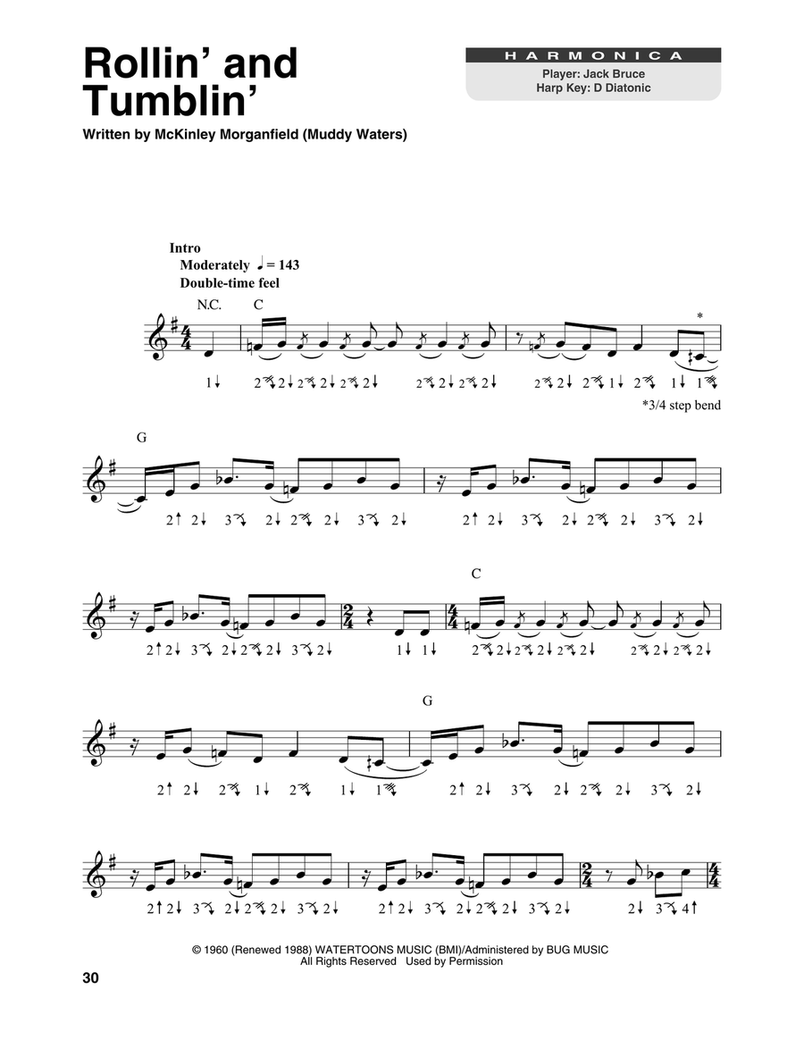 Rollin' And Tumblin' Rollin' And Tumblin' Harmonica scores gallery preview page 1