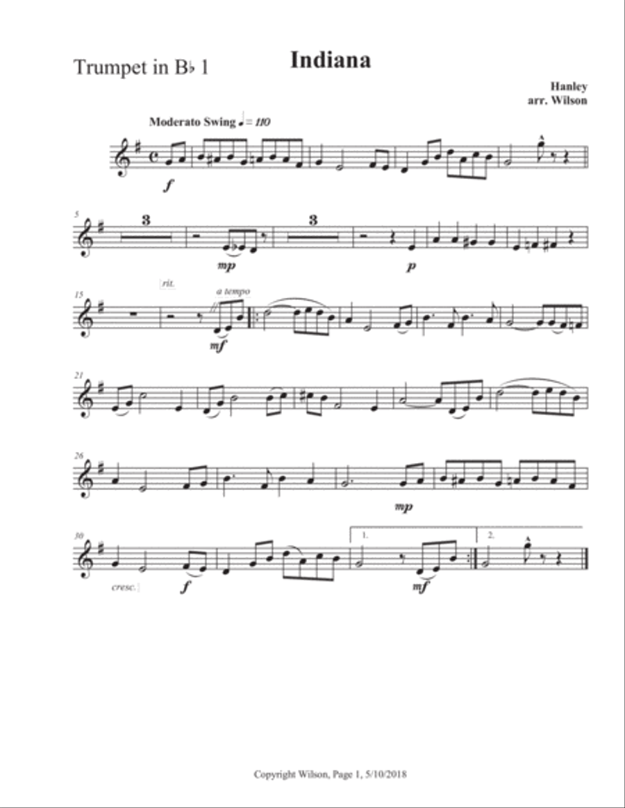Indiana Brass Quintet scores gallery preview page 6