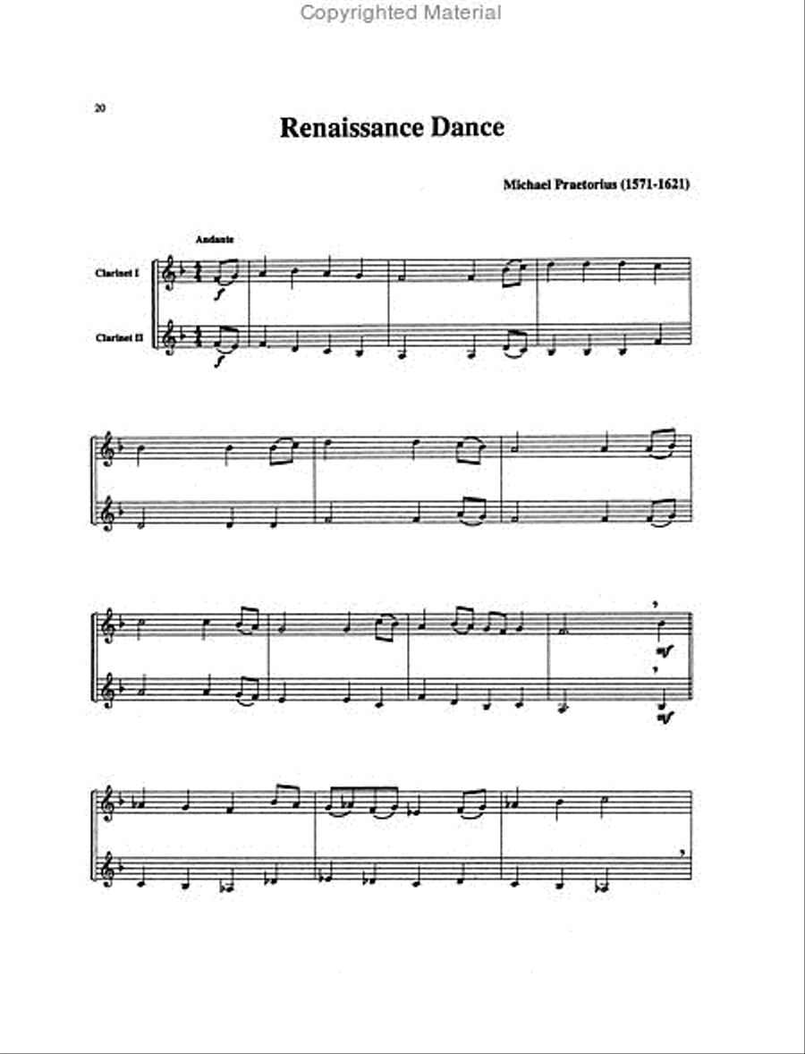 Belwin Master Duets (Clarinet), Volume 2 Clarinet Duet scores gallery preview page 4