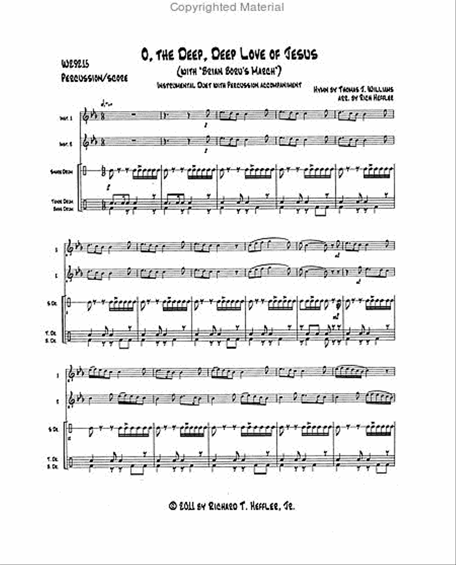 O The Deep, Deep Love Of Jesus Violin scores gallery preview page 2