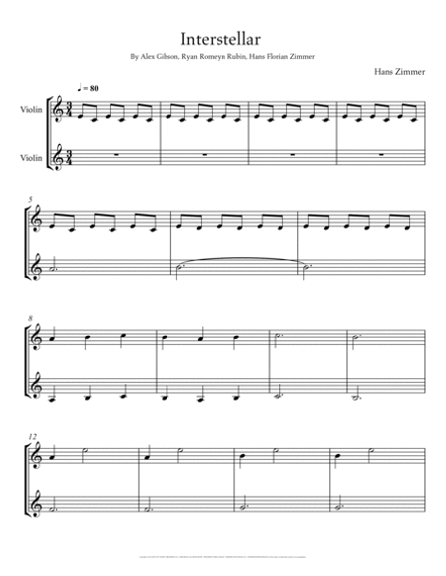 Interstellar String Duet scores gallery preview page 2